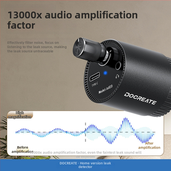 Detektor úniku vody z potrubia s prenosným zosilňovačom zvuku pre vodovodné potrubie a podlahové vykurovanie – presnosť