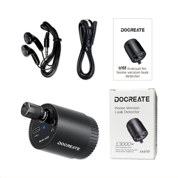 Detektor úniku vody z potrubia s prenosným zosilňovačom zvuku pre vodovodné potrubie a podlahové vykurovanie – presnosť