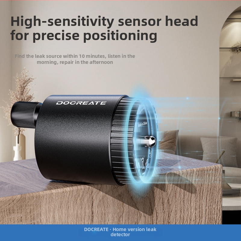 Detektor úniku vody z potrubia s prenosným zosilňovačom zvuku pre vodovodné potrubie a podlahové vykurovanie – presnosť