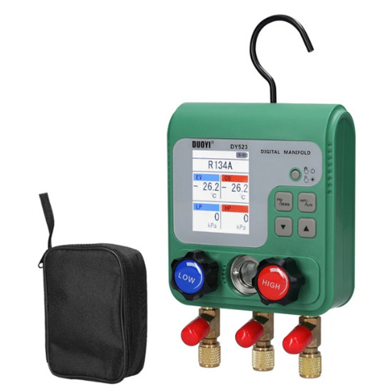 DY523 diafragmás nyomásmérő autóklímához, 0-6000 kPa, autónyomás/vákuum, 1 kPa felbontás