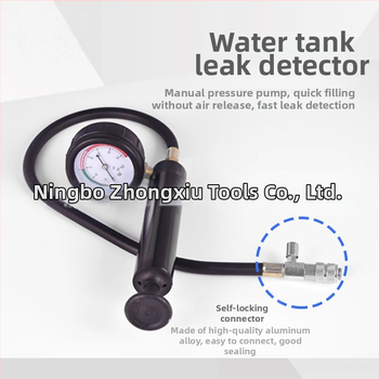 Autóhűtőrendszer nyomás- és szivárgásdetektáló készlet, nylonból készült, 28 részes, gépjármű javításához, vákuumnyomásmérővel