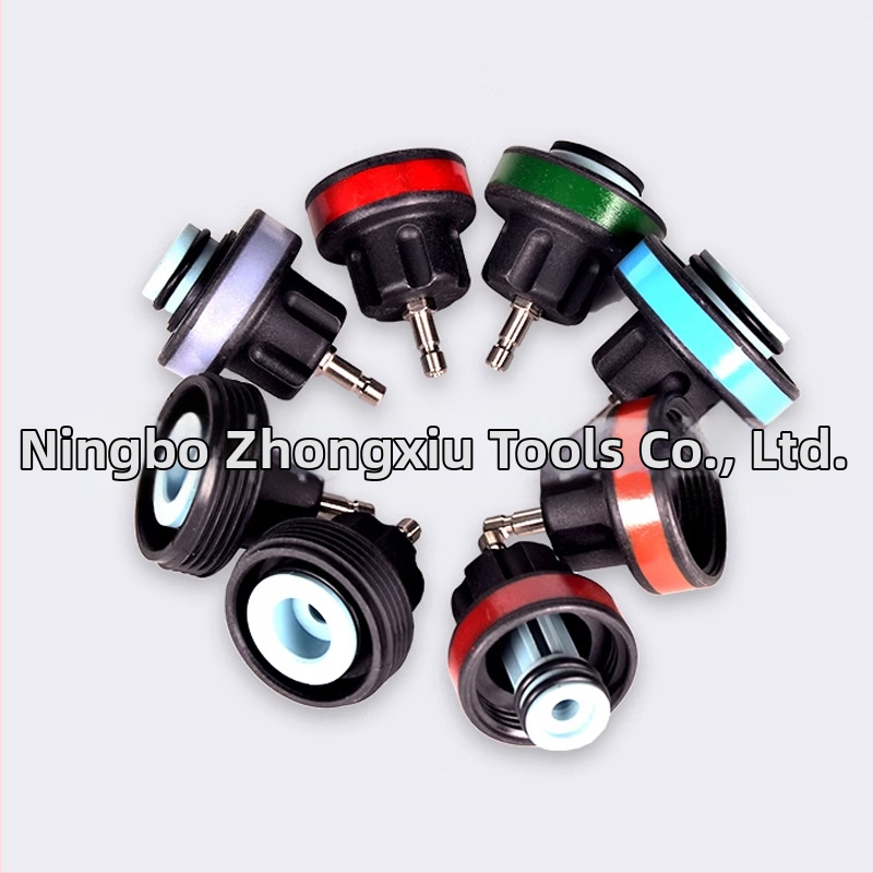 Autóhűtőrendszer nyomás- és szivárgásdetektáló készlet, nylonból készült, 28 részes, gépjármű javításához, vákuumnyomásmérővel