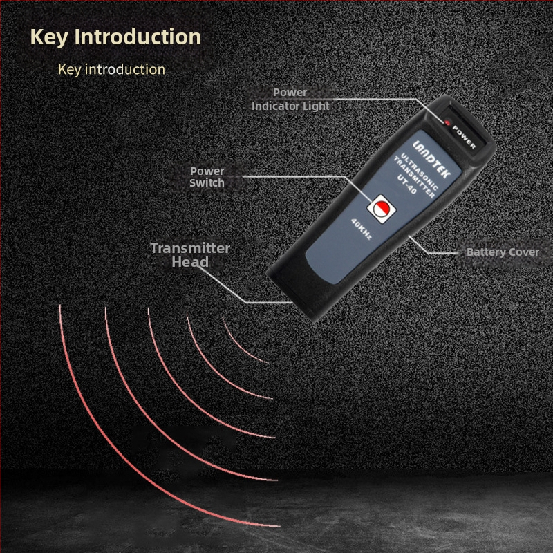 Lantai UT-40 Ručný ultrazvukový detektor únikov a vysielač, 40 kHz vlnový generator, vysoká presnosť