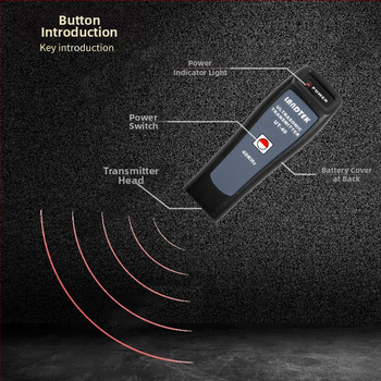 UT-40 Lantai prenosný ultrazvukový detektor únikov, generátor signálov tvaru vlnen, 40 kHz, model UT-40, hmotnosť približne 50 g