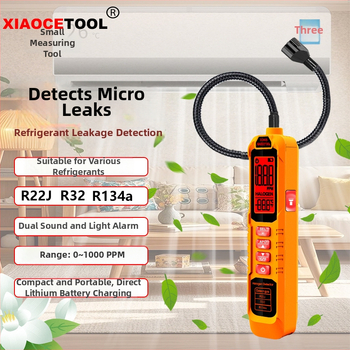 XIAOCETOOL XC65A/B halogénový detektor únikov, rozsah 0-1000 ppm, pre R22/R32/R134a