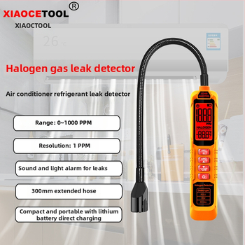 XIAOCETOOL XC65A/B halogénový detektor únikov, rozsah 0-1000 ppm, pre R22/R32/R134a