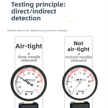Mobiltelefonok légzár detektora, diafragmás nyomásmérő készülék okostelefonok szivárgásának ellenőrzésére, modell: Mobile Phone Air Tightness Detector