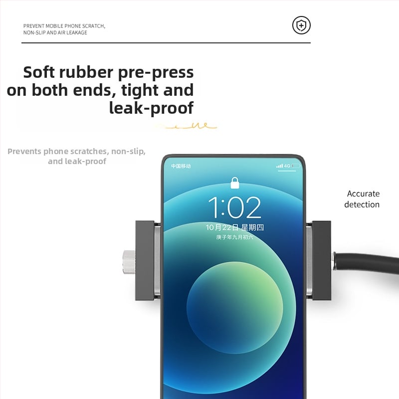 Mobiltelefonok légzár detektora, diafragmás nyomásmérő készülék okostelefonok szivárgásának ellenőrzésére, modell: Mobile Phone Air Tightness Detector