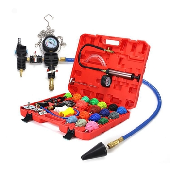Detector de scurgeri pentru sistemul de răcire al mașinii; echipament pentru înlocuire antifriz; tester de presiune; model: Car water tank leak detection and antifreeze; aplicație: reparații auto