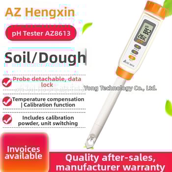 Φορητός pH μετρητής για έδαφος και ζύμη | Μοντέλο AZ8601 | Ηλεκτρόδιο AZ86P3 | Πεδίο μέτρησης 0-14 pH