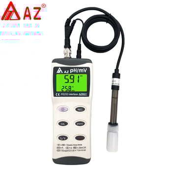 Φορητός pH μετρητής για έδαφος και ζύμη | Μοντέλο AZ8601 | Ηλεκτρόδιο AZ86P3 | Πεδίο μέτρησης 0-14 pH