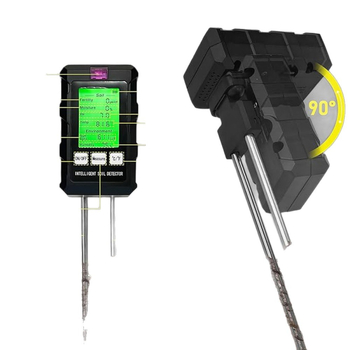 Tester tla – šest u jednom: mjeri temperaturu tla, vlagu, pH, svjetlo i plodnost; model: Six-in-One Soil Detector, težina 116 g