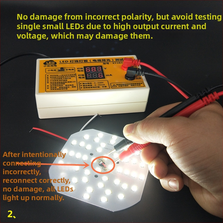 LED tester na opravu a testovanie LED zŕn | Xiaoyun Photoelectric XY-283 | Rozsah merania: kontrola a údržba LED zŕn