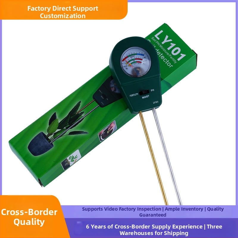 Ly101 Prenosni tester tla za pH i vlagu – vrtlarstvo i sadnja