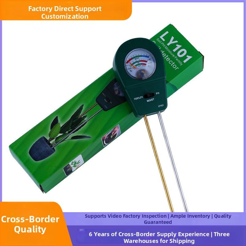 Ly101 Prenosni tester tla za pH i vlagu – vrtlarstvo i sadnja