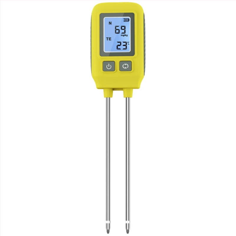 SGS09 pôdny tester – 4-v-1 NPK a organická hmota s detekciou teploty; presnosť pH ±0,2, vlhkosť ±10%