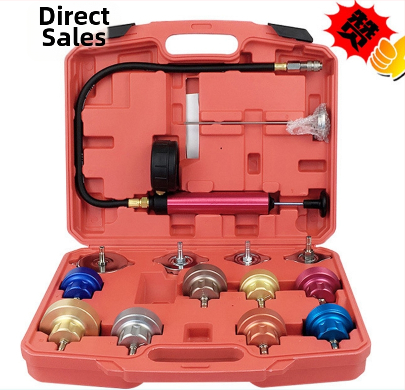 Automobilová súprava na testovanie tlakového úniku v chladiacom systéme, 28-dielna sada s vákuovým testom pre výmenu chladiacej kvapaliny