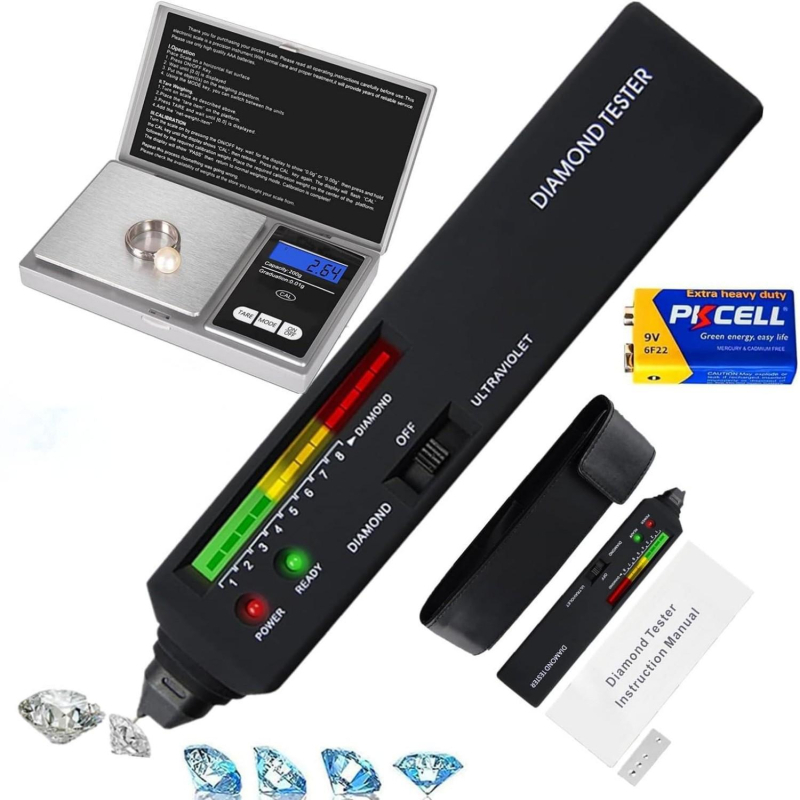 Gyémánt detektáló toll, modell 171, sűrűségmérő készülék, keménység 5-9, alacsony ismételhetőség