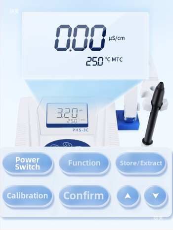 Stolný pH meter, digitálny displej, laboratorná kvalita, vysoká presnosť merania vody