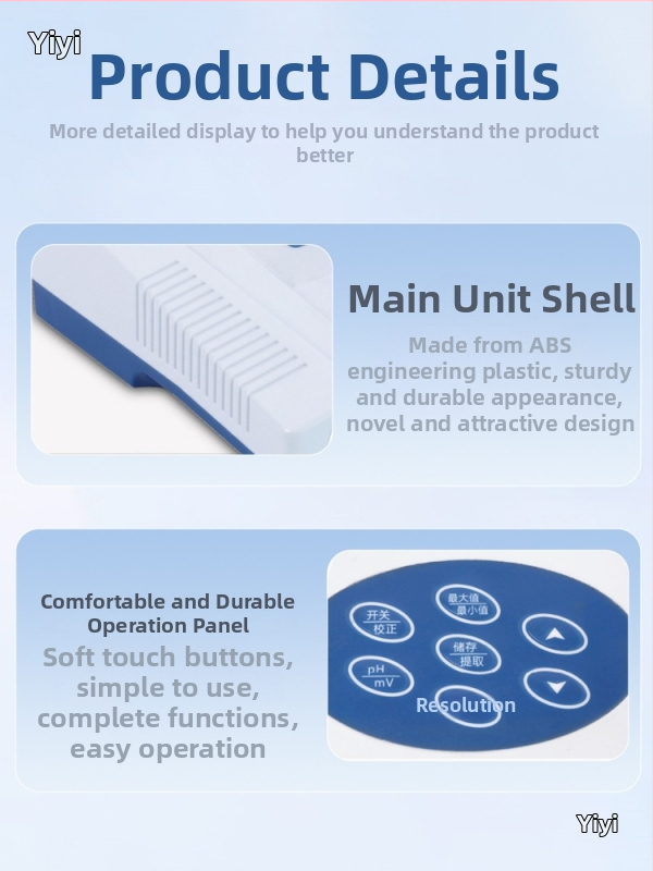 Stolný pH meter, digitálny displej, laboratorná kvalita, vysoká presnosť merania vody