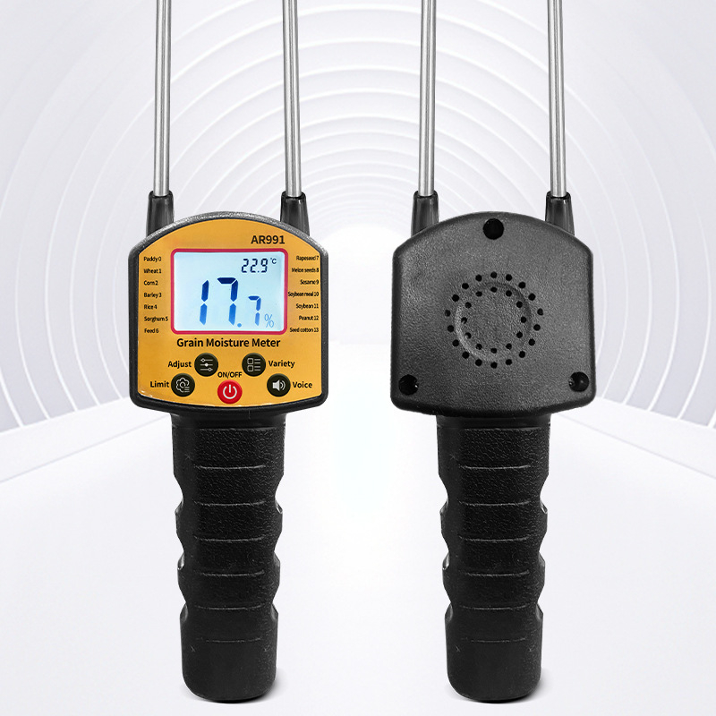 Gabona nedvességmérő AR991 – búza, kukorica, rizs, szója – 5–51% tartomány, 0,2% ismételhetőség
