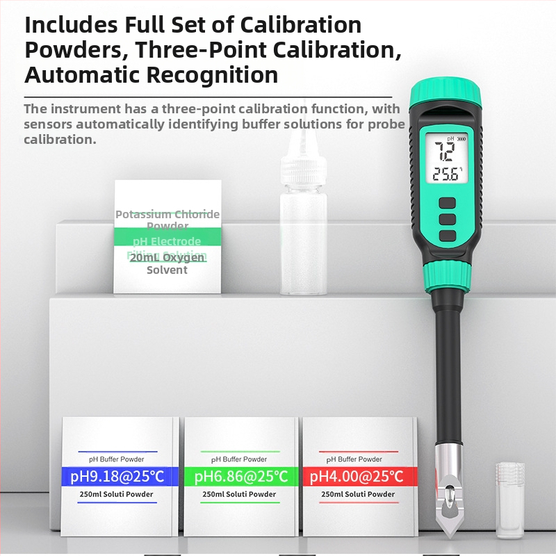 Hima PH818T Prenosný pH meter – digitálny displej, špicatá sonda, rozsah 0.0–14.0 pH, presnosť ±0.1 pH, teplotná kompenzácia 0–70°C, napájanie 1.5V