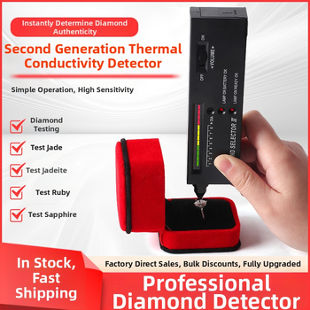 Tvrdostný tester s vrtacím perom pre jade a drahokamy; nástroj na identifikáciu diamantov (bez batérie)