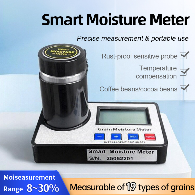 AMT155 gabonák nedvesség-elemző készülék, Trace collar márka; nedvességtartomány 6–36%; minta: pellet; ismételhetőség 0,5%