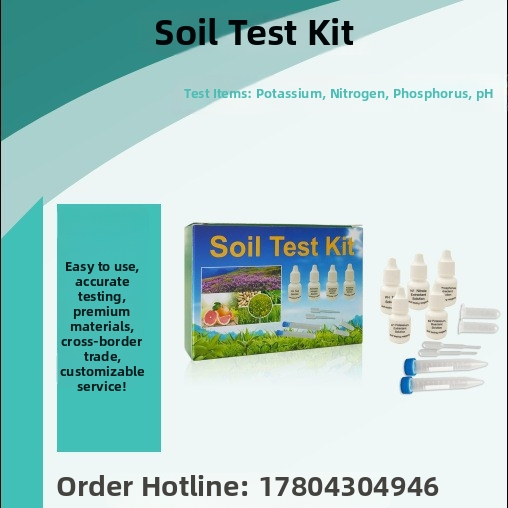 Pôdový testovací reagent pre amóniový dusík, pH a draslík so presným meraním