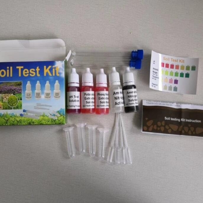 Почвен тест-реагент за амониев азот, pH и калий с прецизни измервания