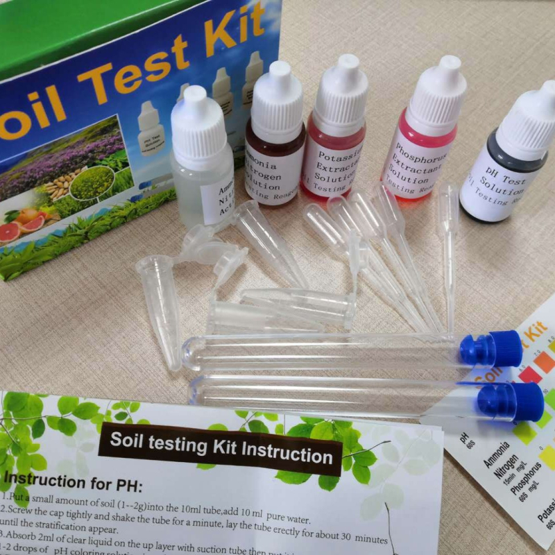 Почвен тест-реагент за амониев азот, pH и калий с прецизни измервания