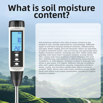 Vysoko presný pôdny detektor s meraním pH, vlhkosti a EC