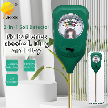 Pôdný detektor - tri v jednom, kovová sonda, Plug-and-Play, bez batérie; Značka: Record Work; Pôvod: Pevninská Čína