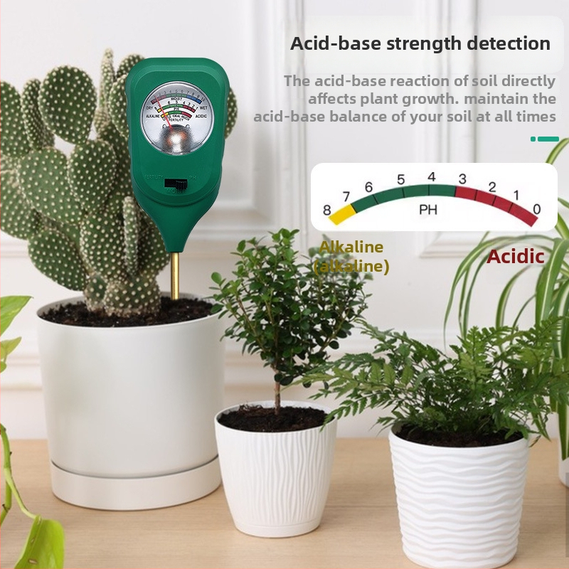 Pôdný detektor - tri v jednom, kovová sonda, Plug-and-Play, bez batérie; Značka: Record Work; Pôvod: Pevninská Čína