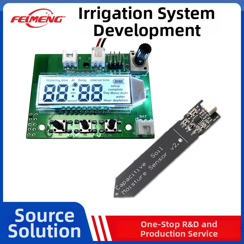 PCBA ploča za mjerenje temperature i vlage tla uz upravljač za automatsko zalijevanje — Fei Meng, kapacitet 1000