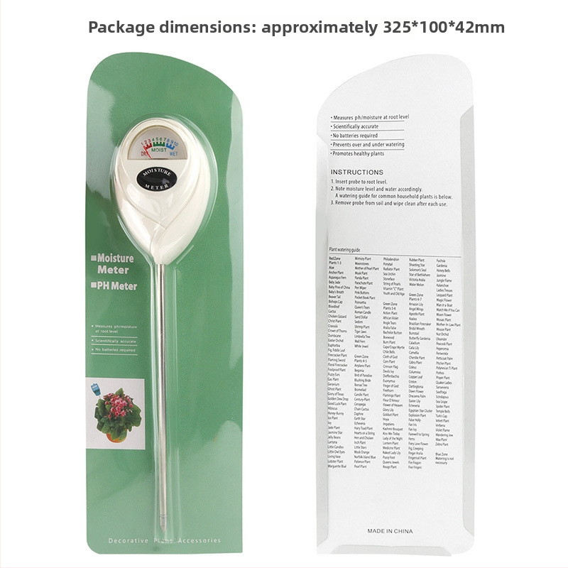 Merač vlhkosti pôdy – 1 na 1 detektor pôdy, s guľatou hlavou, záhradný detektor pôdy, značka Record Work