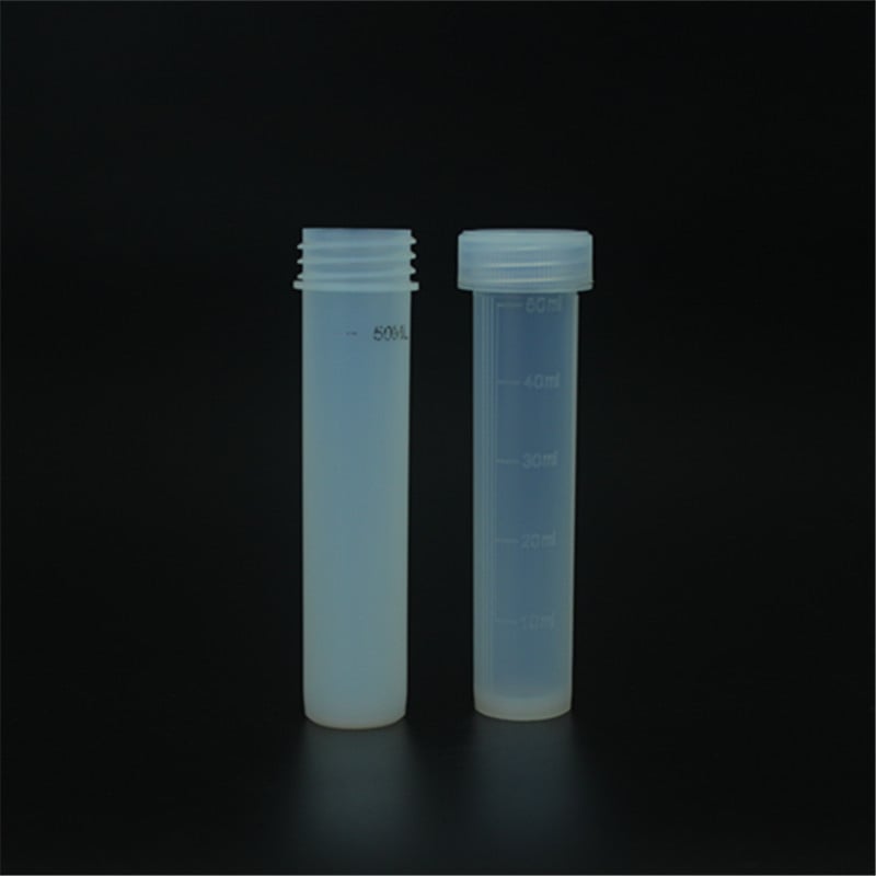 Tubă de digestație PFA RNKW-PFAXJ50, material PFA importat, rezistent la acizi și baze, rezistent la temperaturi înalte, transparentă cu volum constant, capac filet cu capac de retur, pentru digerarea probelor pentru detecția metalelor din sol și digester 