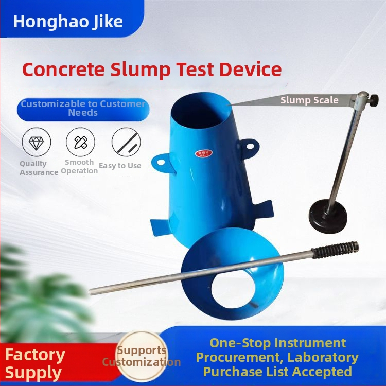 Betónový slump tester – nástroj na meranie slump, priemyselné použitie, prispôsobiteľné