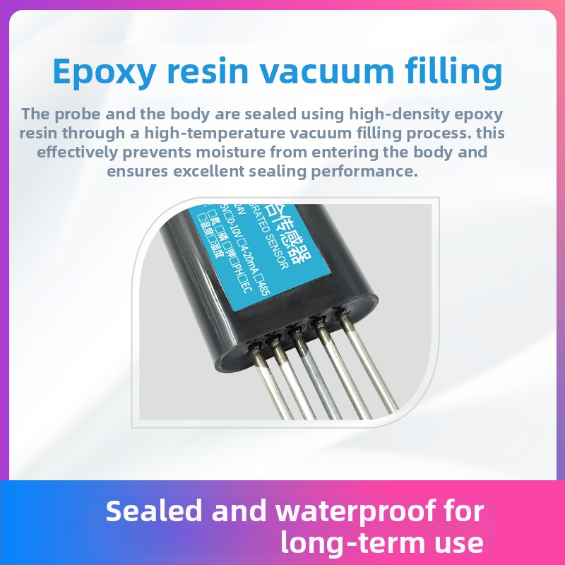 Pôdný senzor sedem v jednom: teplota, vlhkosť, NPK, EC a pH, model Jxbs-3001-tr