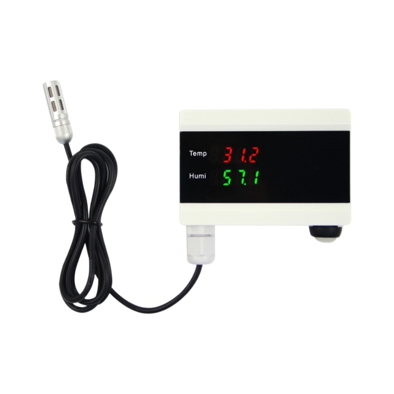 Έξυπνος ανιχνευτής θερμοκρασίας και υγρασίας με WiFi, καταγραφέας και ελεγκτής, επιτοίχια τοποθέτηση
