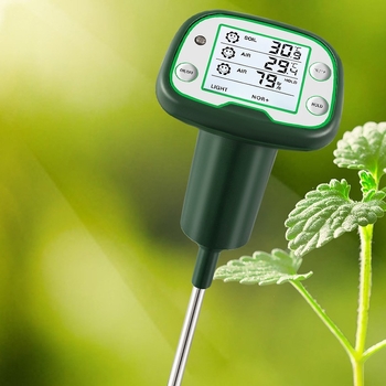 Zemni tester za vlagu, temperaturu i svjetlo – Model D100, digitalni pokazivač s iglom, 380 g