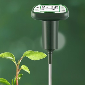 Zemni tester za vlagu, temperaturu i svjetlo – Model D100, digitalni pokazivač s iglom, 380 g