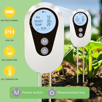 BSV-ST001 Detektor tla za vrtlarstvo – mjerenje pH, vlažnosti, temperature i jačine sunčeve svjetlosti