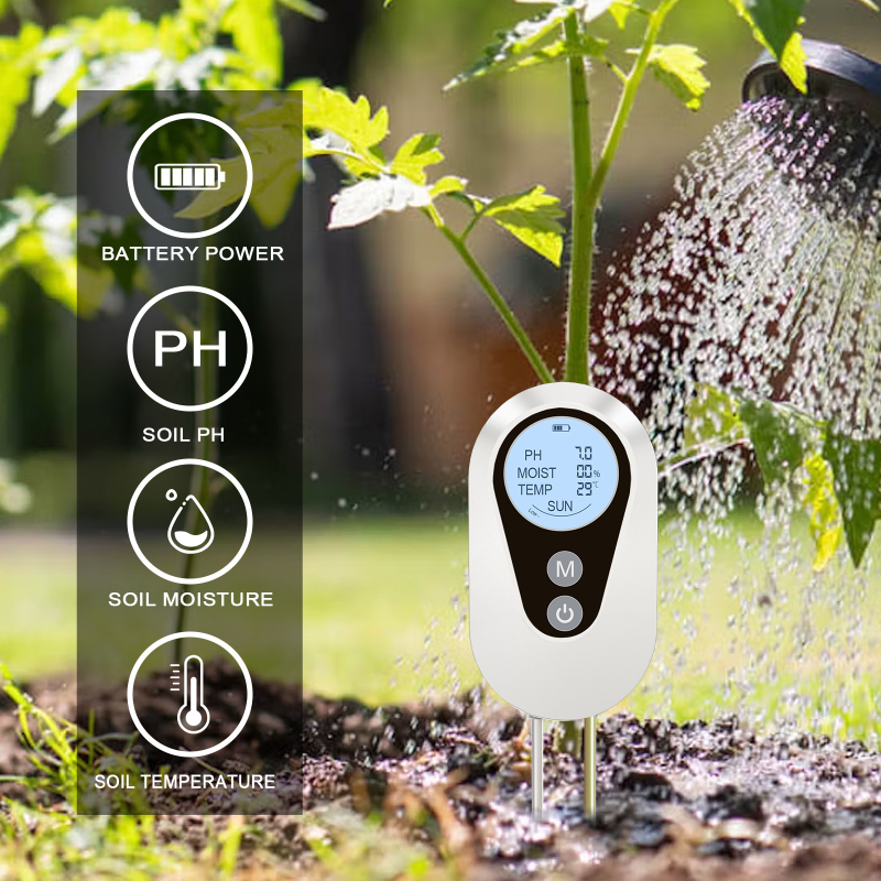 BSV-ST001 Detektor tla za vrtlarstvo – mjerenje pH, vlažnosti, temperature i jačine sunčeve svjetlosti
