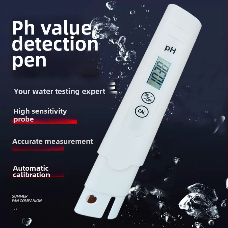 Prenosný pH meter s sklenenou sondou, rozsah 0–14 pH, presnosť 0,01, teplotná kompenzácia 0–60 °C