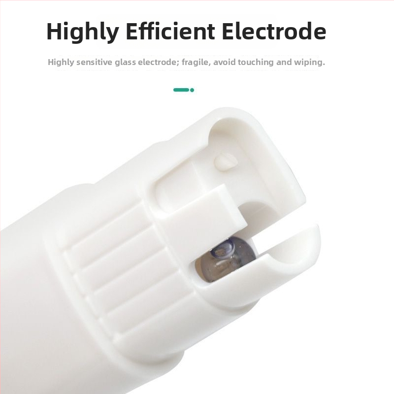 Prenosný pH meter s sklenenou sondou, rozsah 0–14 pH, presnosť 0,01, teplotná kompenzácia 0–60 °C