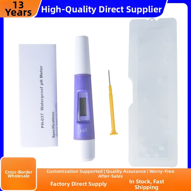 Prenosný pH meter ph037 s digitálnym displejom, rozsah 0.00-14.00 pH