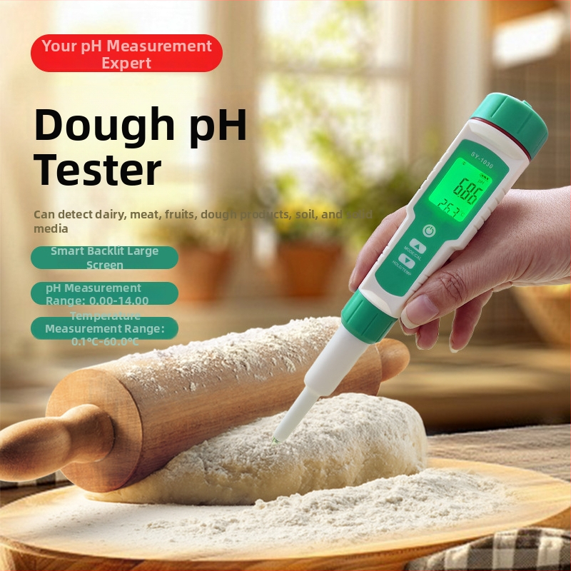 Prenosný pH meter, digitálny displej, sklenená sonda, rozsah merania 0-14 pH, model SY-1030