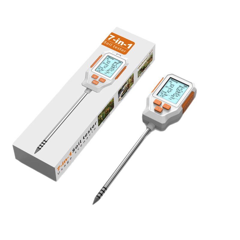 Δοκιμαστής Εδάφους 7 σε 1: pH ±0,5, Υγρασία ±10%, EC, Φωτεινότητα, Γονιμότητα