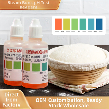 Kis hordozható pH-mérő tészta számára gőzölt kiflikhez – tészta pH teszt, pH tartomány, pontosság 50, összehasonlító kártya kijelző